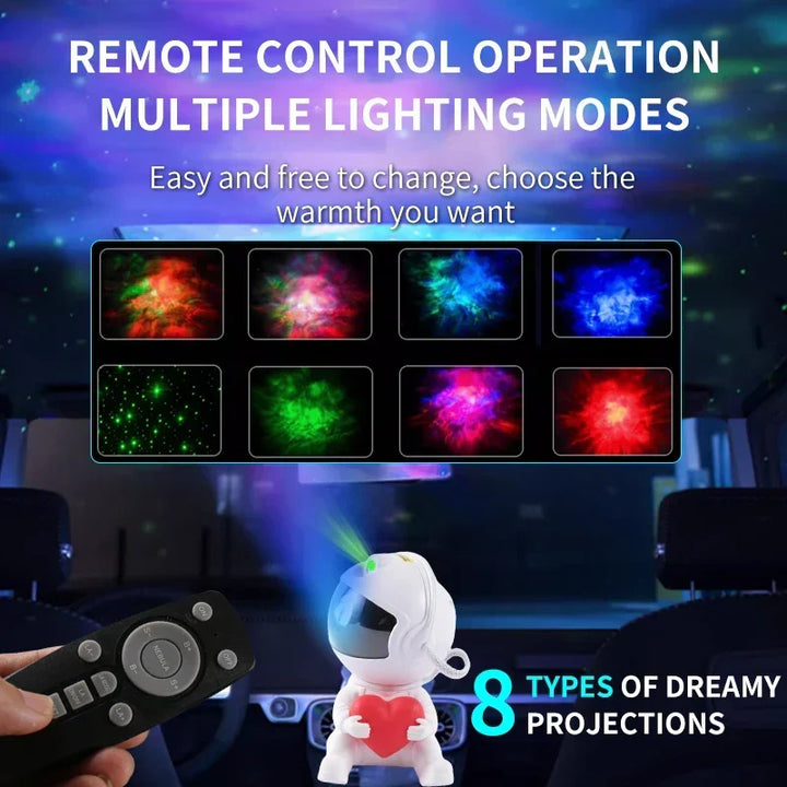 Love Astronaut Galaxy Night Light Projector |