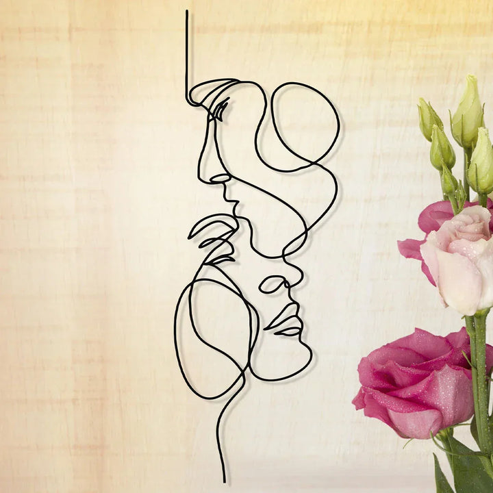 BowLift | Black Metal Wall Art | Abstract Wall Sculpture