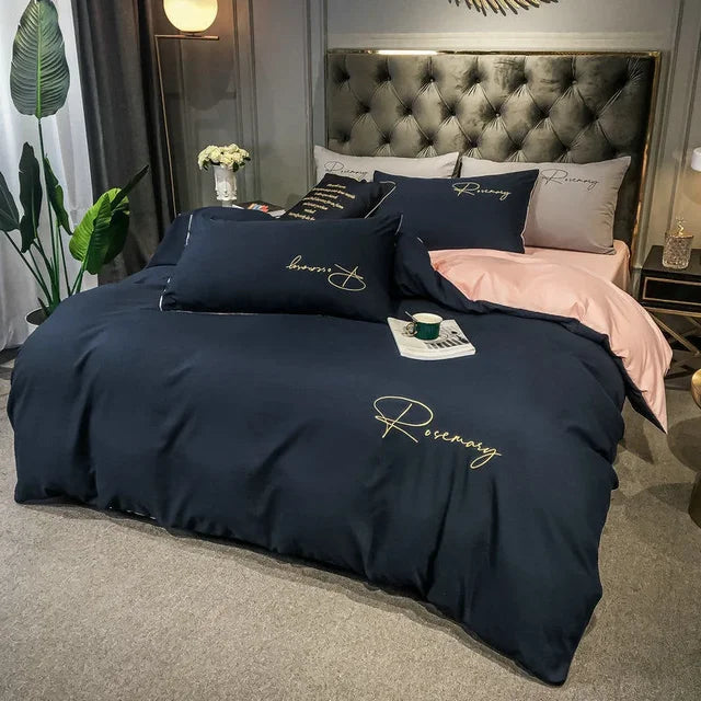 Luxury Duvet Cover with Elegant Embroidery – Soft, Breathable and High Quality |