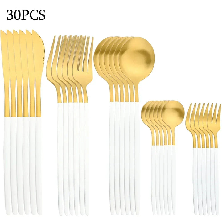 BowLift | RefinedTable | 30-piece cutlery set