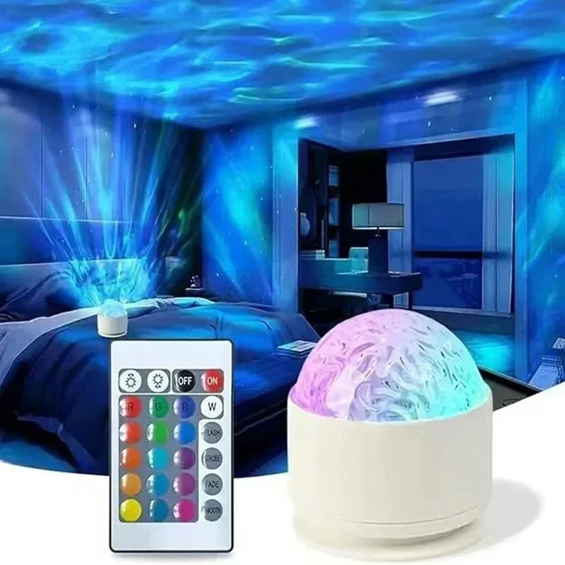 Aurora Projector LumoSky | 16 colours Northern Lights | USB &amp; Remote Control | Relaxing Night Light