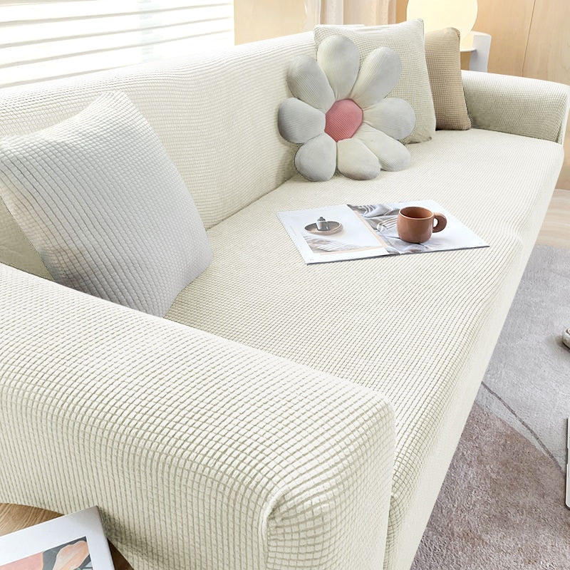 FlexiCover Elastic Sofa Cover – Protection Cover for Corner Sofas and Standard Sofas