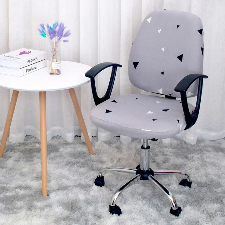 BowLift | 2-piece Split Office Rose Chair Covers