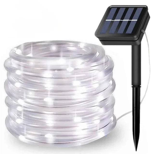 LED Solar String Lights - Outdoor Waterproof Lights for Christmas, Garden, Lawn, Trees, Fence, and Pathway Decor