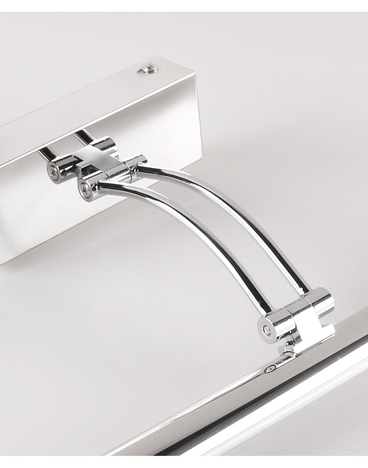 80-100cm LED wall lamp - Modern black/silver wall light for the bathroom, internally mounted picture light