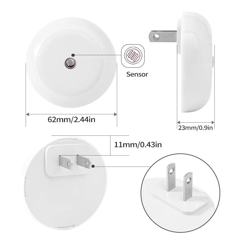 NOXORA LED night light | Twilight sensor &amp; automatic dimming | Plug-in light | Warm white