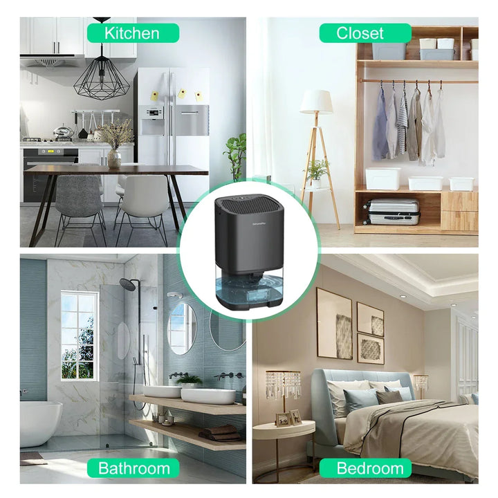 1000ml Portable 2-in-1 Dehumidifier with Air Filter &amp; Night Light – Aveline