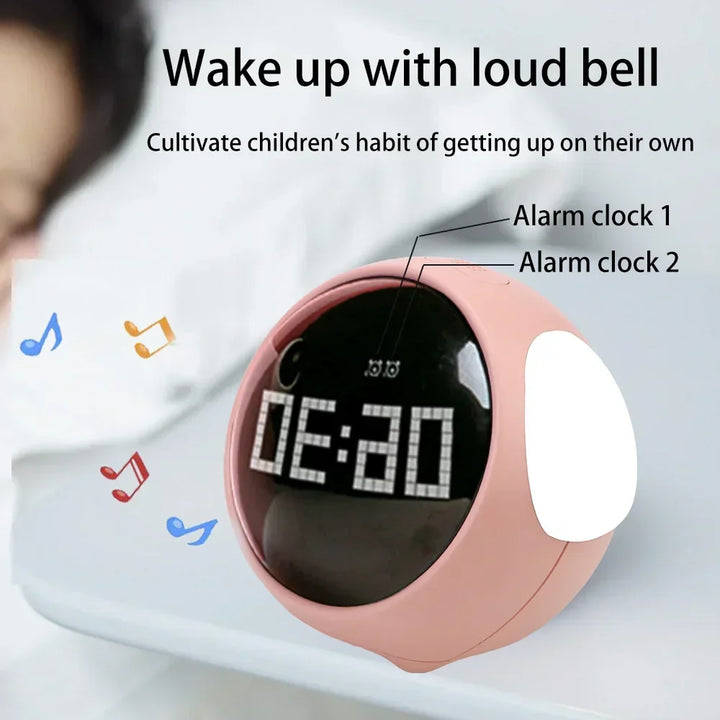 Cute Expression Night Light Alarm Clock |