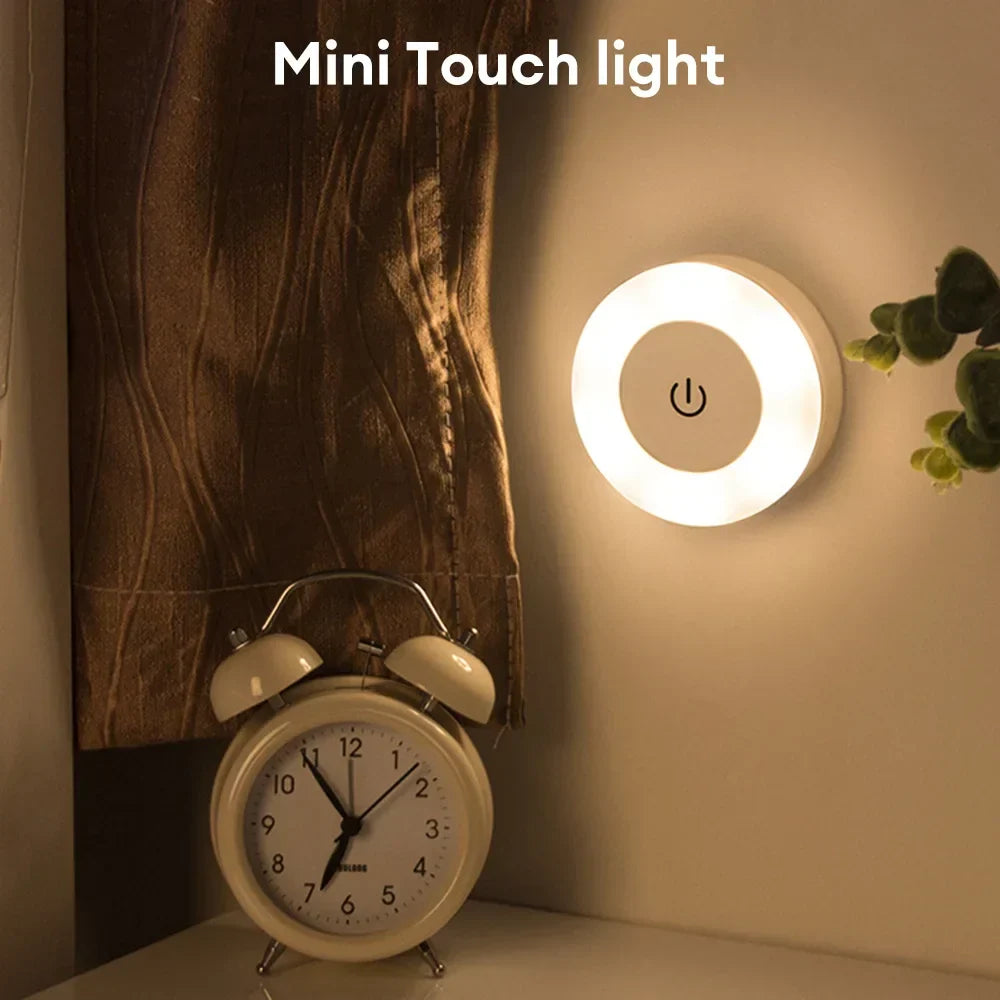 LUMORA Touch LED Night Light | USB Rechargeable | Magnetic &amp; Stepless Dimmable | Warm &amp; Cold Light