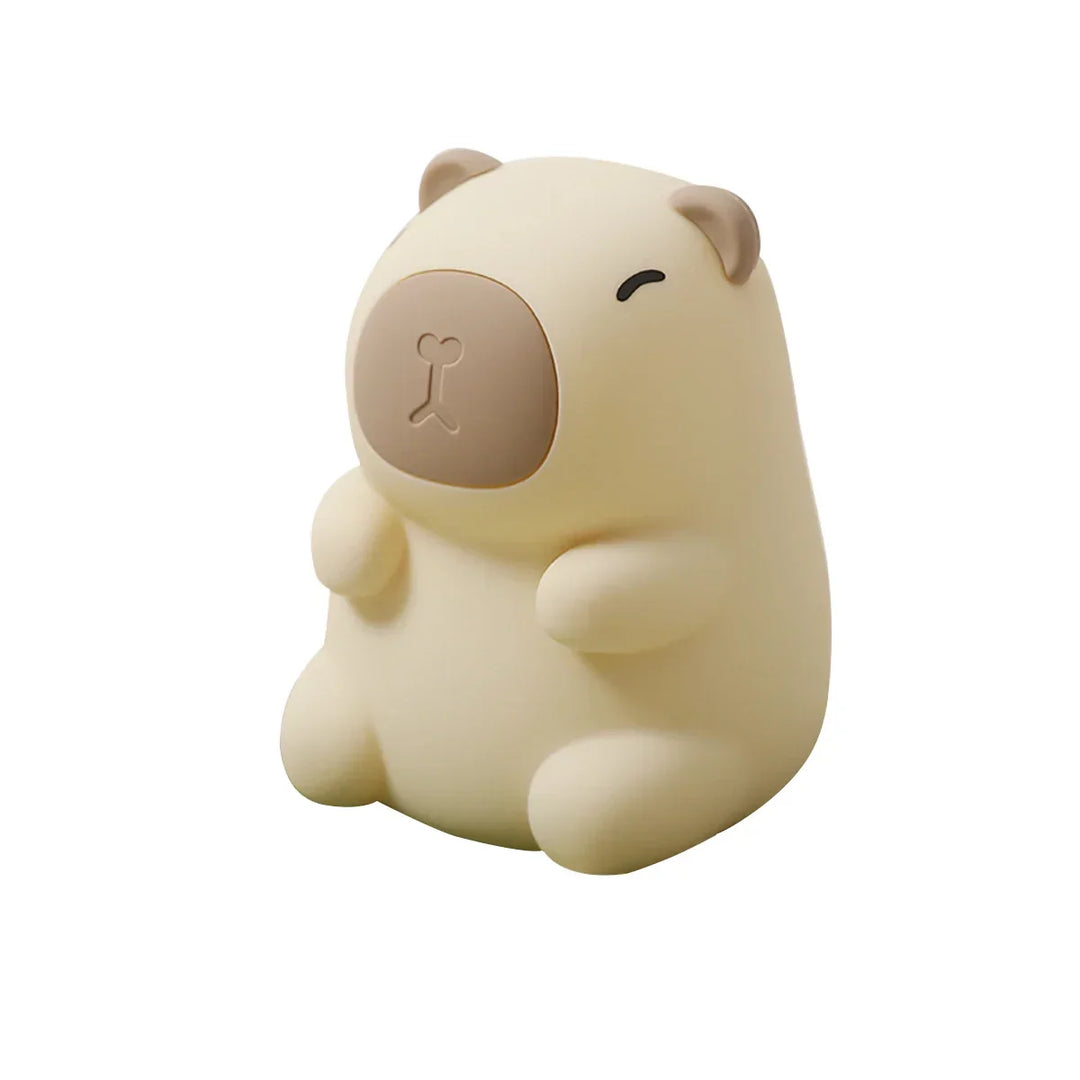 CappyGlow Night Light | Silicone | Warm White &amp; RGB | Dimmable | Rechargeable | 12 x 9 x 11 cm