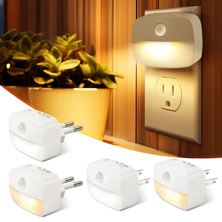 LumoSense LED Night Light | With Motion &amp; Light Sensor | Dimmable &amp; Energy Efficient | Warm White &amp; Cool White