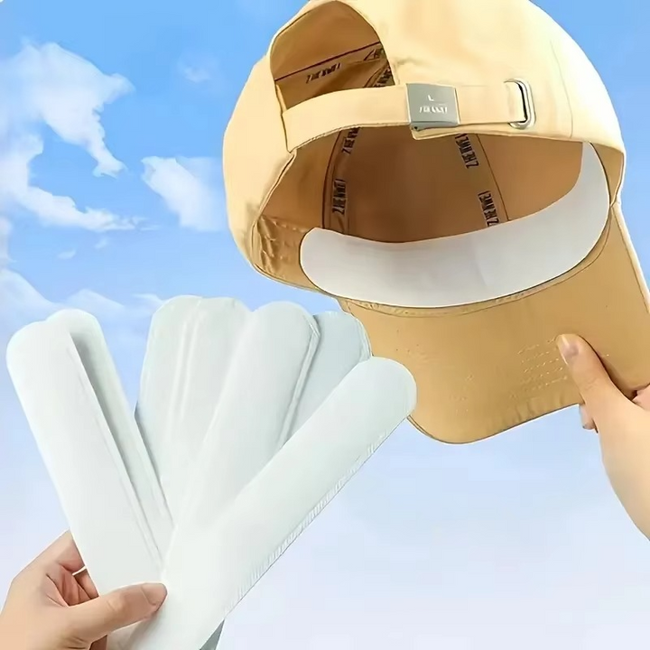 BowLift | Disposable Hat Sweat Pad – Adjustable Cotton Liner for Caps, Shirts, and Collars