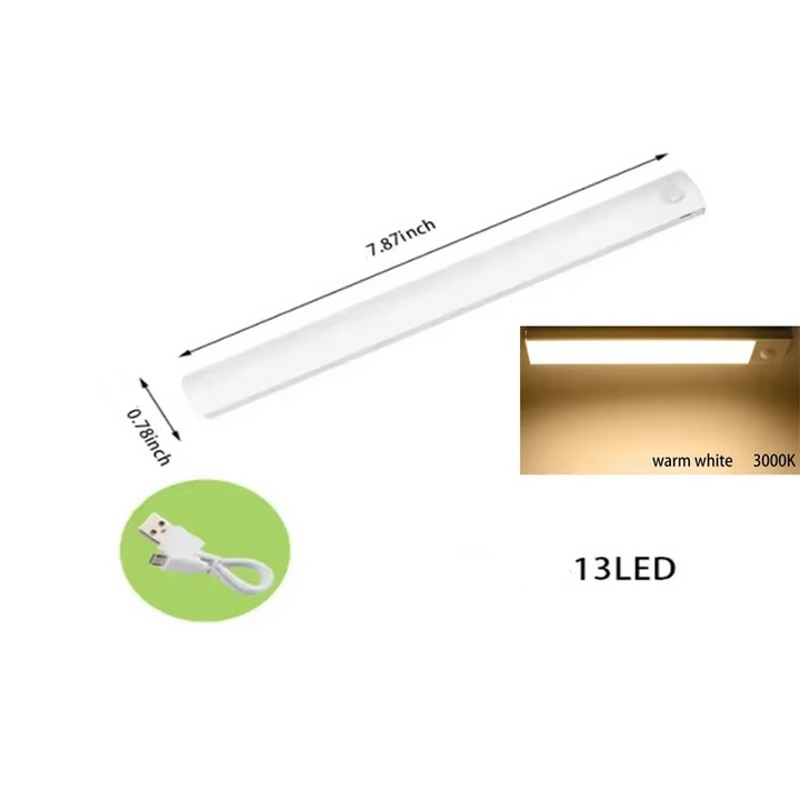 Smart Sensor LED Night Light - Motion-Activated, Dimmable &amp; Rechargeable