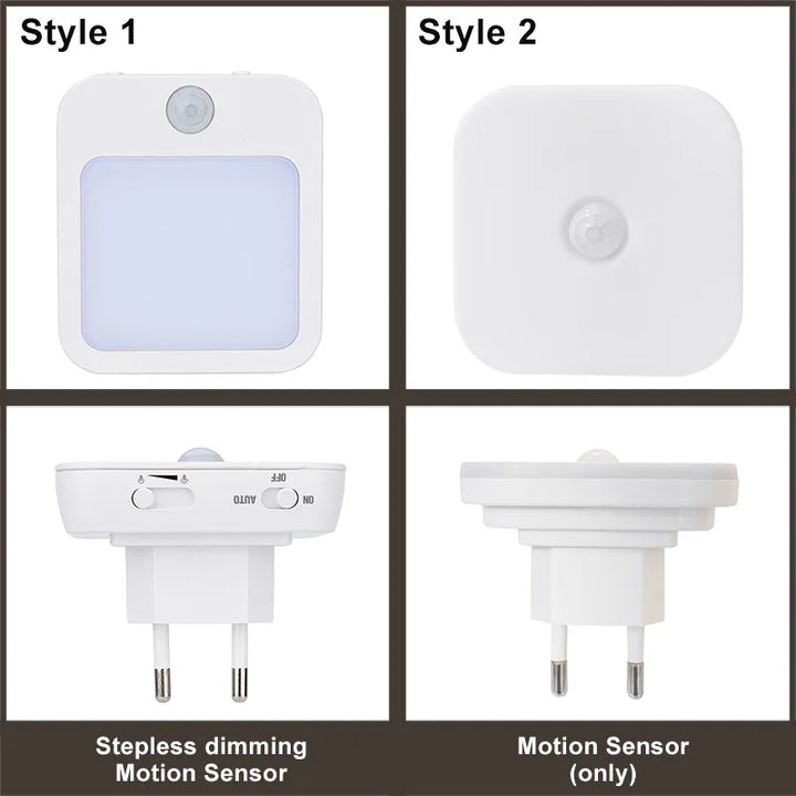 Sensilux Mini LED Night Light | With Motion Sensor | Warm &amp; Cool White | For Hallway, Bedroom &amp; Bathroom