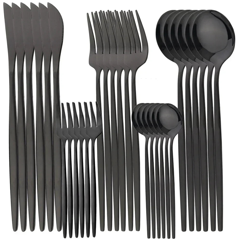 RoyalMirror – Luxury Gold Cutlery Set