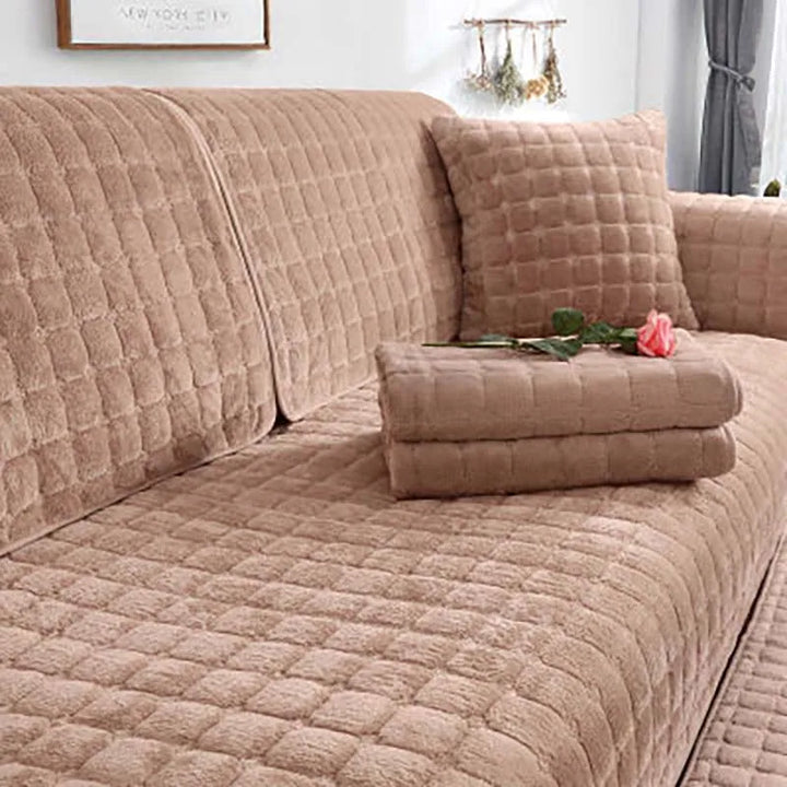 Cozy Soft Thick Plush Non-Slip Sofa Cover |