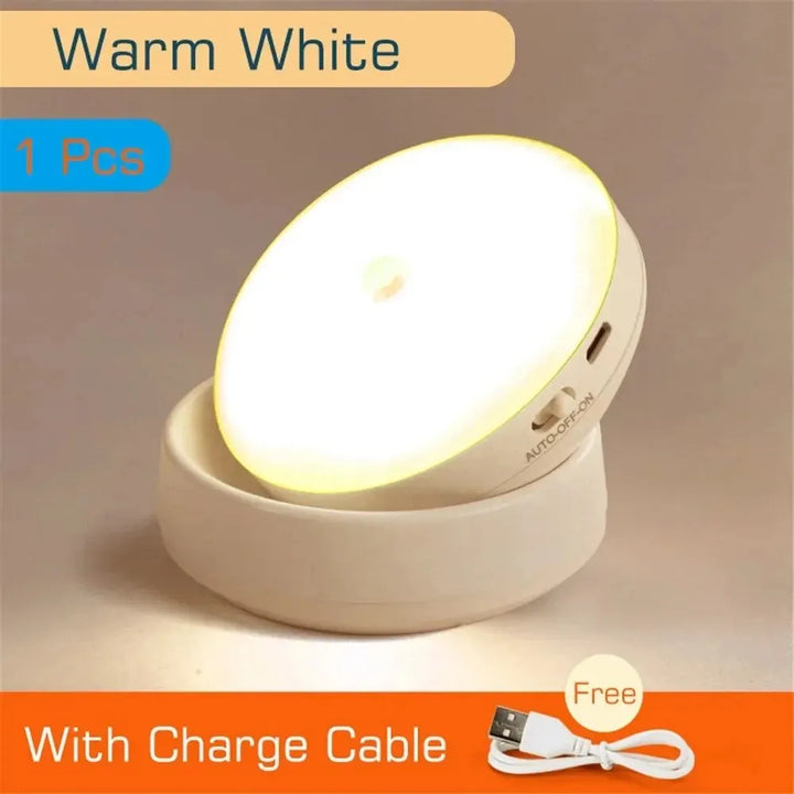 LumiFlex360 LED Night Light | Motion Sensor | 360° Rotatable | Rechargeable | Magnetic &amp; Wireless
