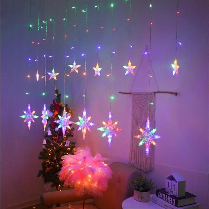 Solar Moon Star Lamp LED String Lights Decoration