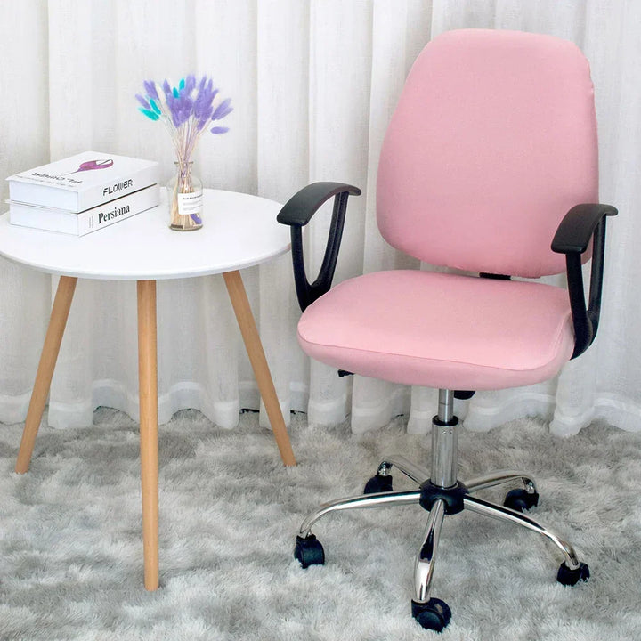 BowLift | 2-piece Split Office Rose Chair Covers