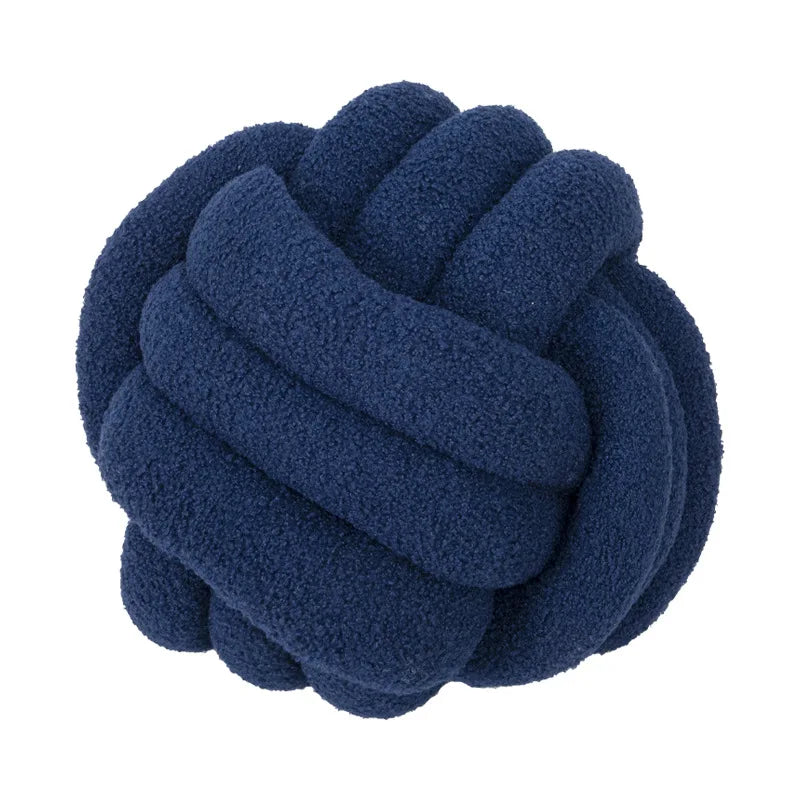 BowLift | Throw Pillow - Cozy - Hand-Knotted Ball - Sheepskin