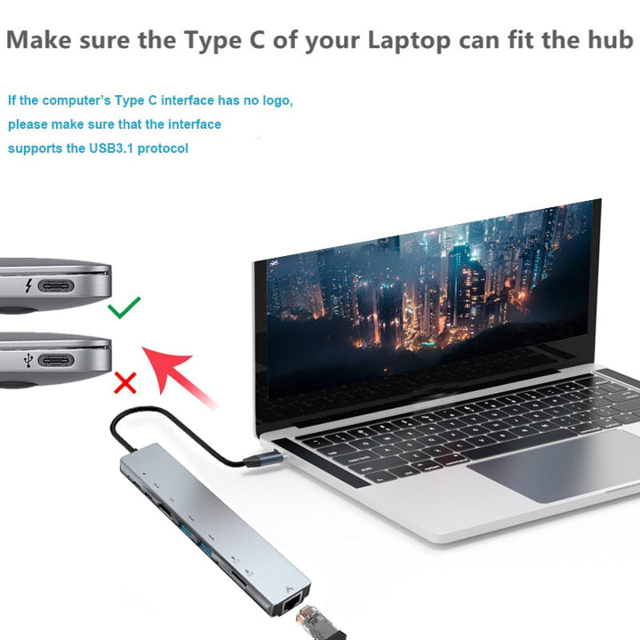 BowLift | Thunderbolt 3 USB-C Hub with HDMI, PD, SD/TF for MacBook Air M1 and iPad Pro