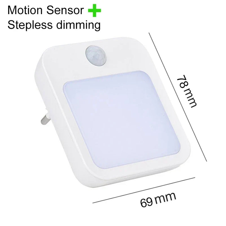 Sensilux Mini LED Night Light | With Motion Sensor | Warm &amp; Cool White | For Hallway, Bedroom &amp; Bathroom