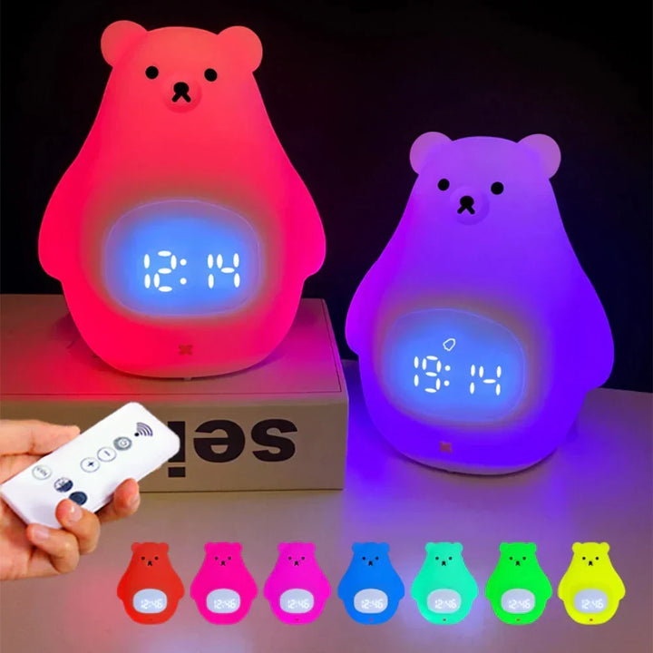 Bear Alarm Clock - LED Night Light and Children&