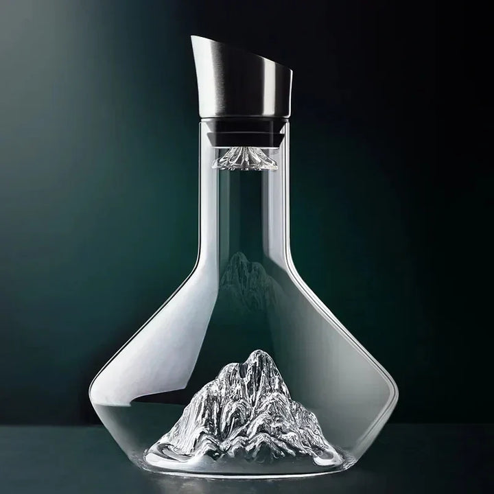 BowLift | 1500ml Iceberg Decanter Creative Lead-Free Crystal Material Luxury High-Quality Home Red Wine Distributor Decanter Wine Jug
