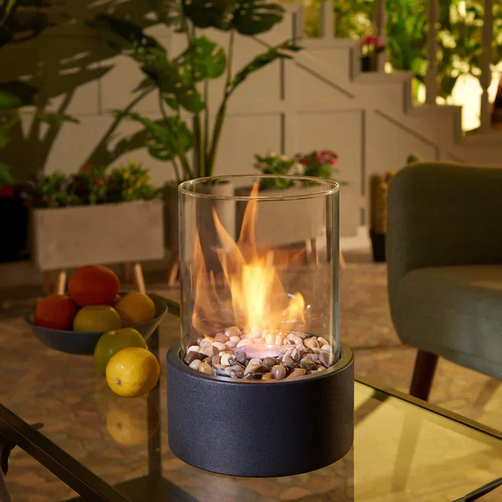 Stylish &amp; modern table fire lantern