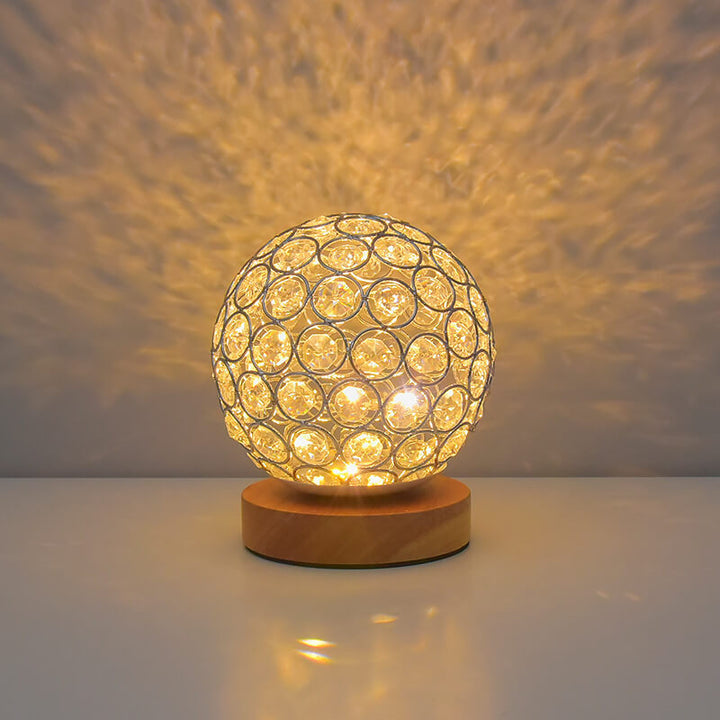 Modern Minimalistic Round USB Rechargeable LED Night Light Table Lamp