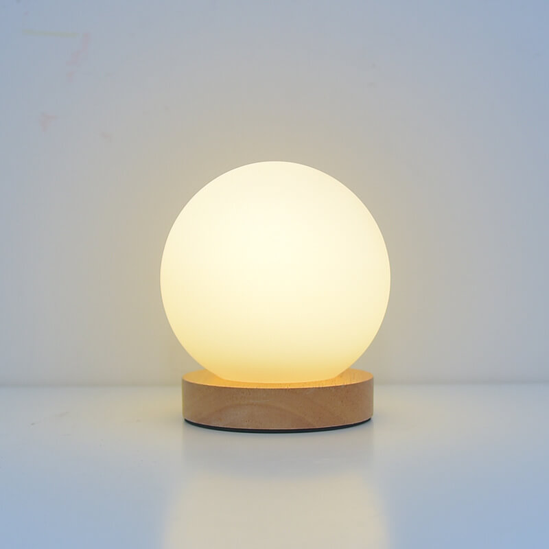 Modern Minimalist Round USB rechargeable LED table lamp