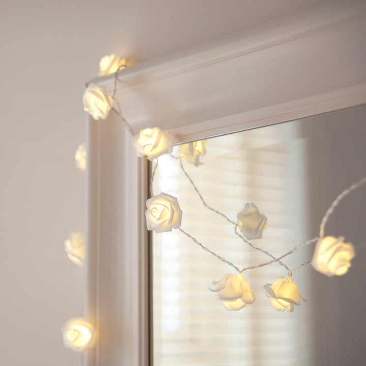 30 LED Rose Fairy Lights warm white