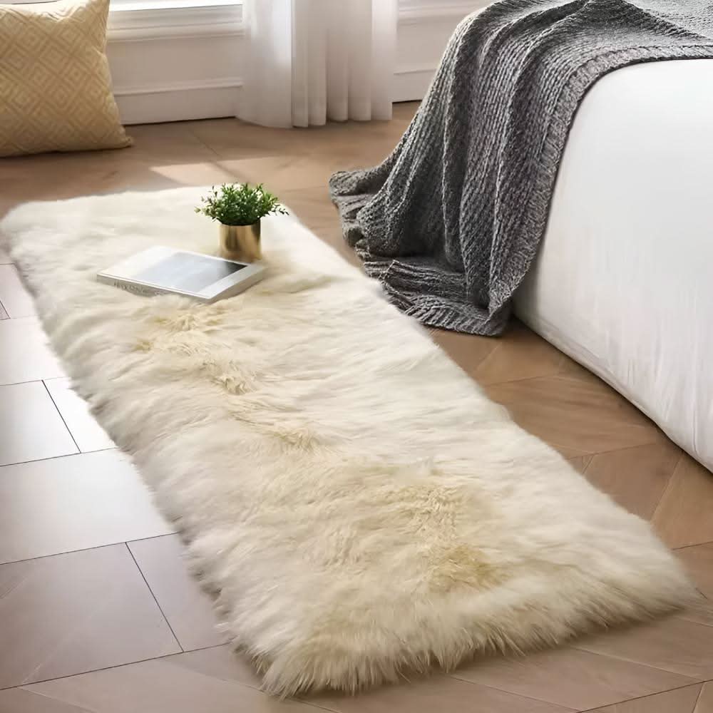 Fluffy velvet sofa cover with noble aesthetics