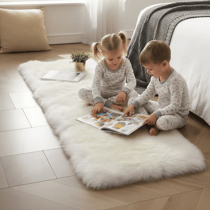 Fluffy velvet sofa cover with noble aesthetics