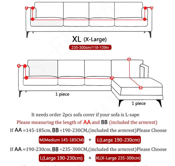 Modern Non-slip colourful Elastic Sofa Cover |