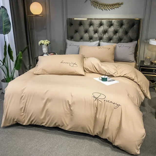 Luxury Duvet Cover with Elegant Embroidery – Soft, Breathable and High Quality |