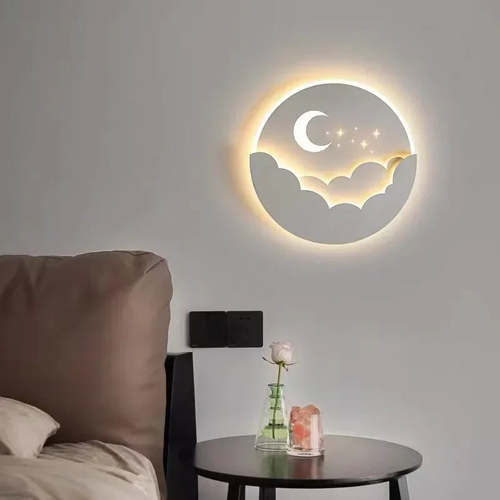 Magical LED Wall Lamp – Moon &amp; Stars Night Light