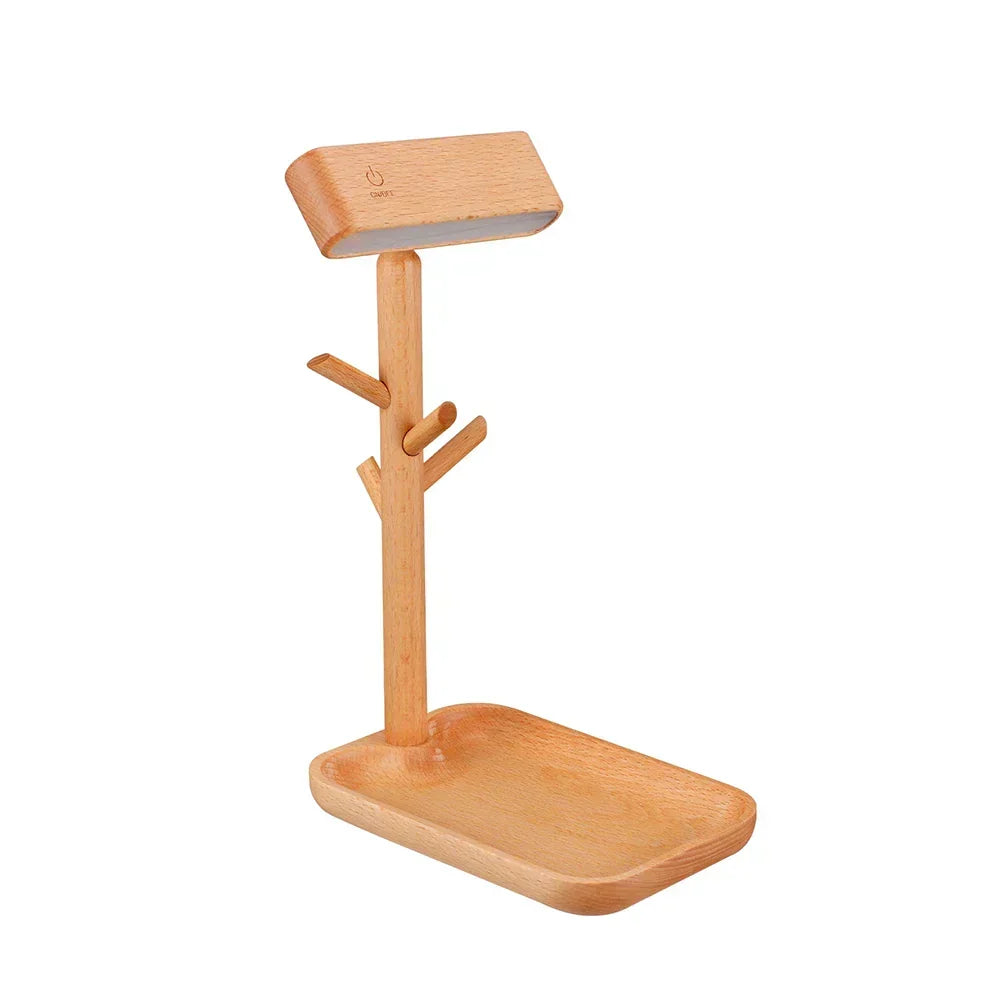 Elegant dimmable table lamp with storage