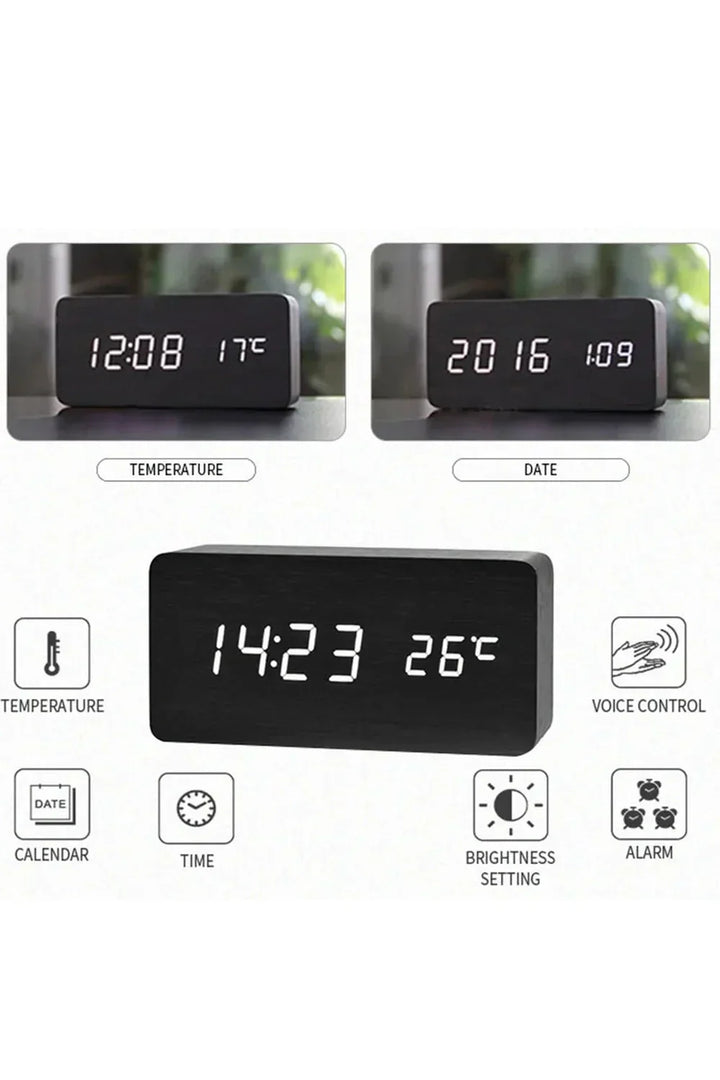 BowLift | Wood LED Digital Clock
