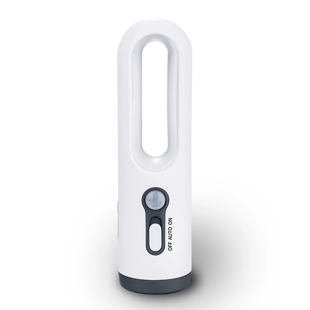 LED night light with motion sensor | 2-in-1 night light &amp; flashlight | Rechargeable &amp; emergency light | Twilight sensor