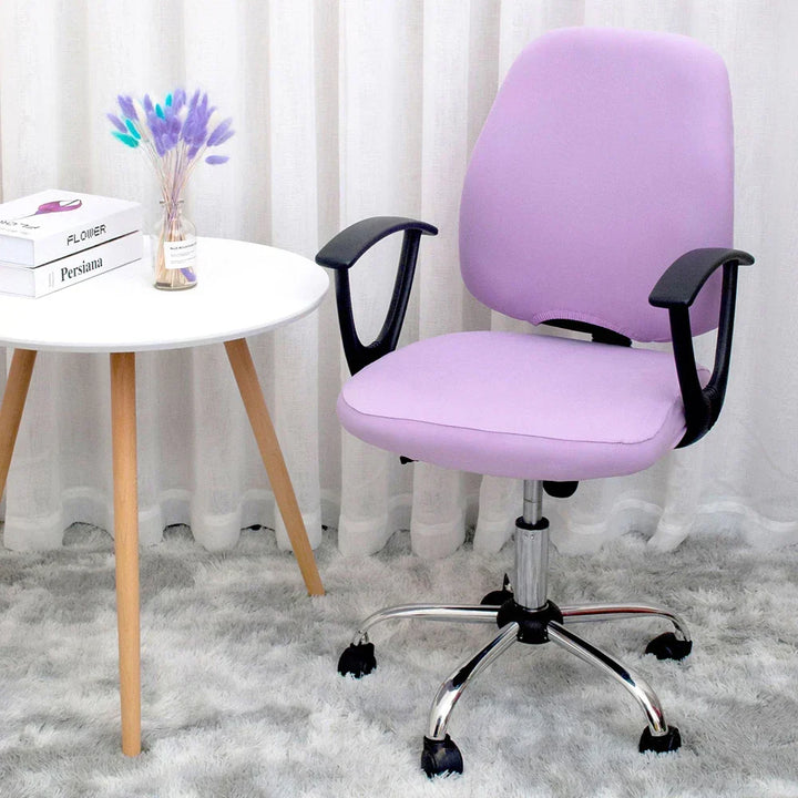 BowLift | 2-piece Split Office Rose Chair Covers