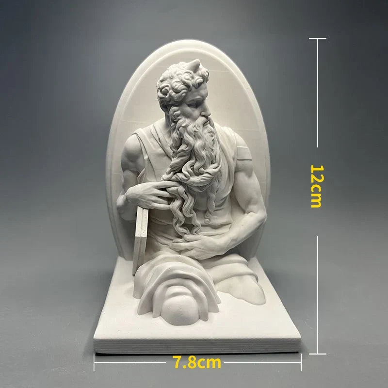 BowLift | Nordic INS Style Character Plaster Statue DIY Painted Sketch Photography Props Table Decorations Home Art Plaster Decoration