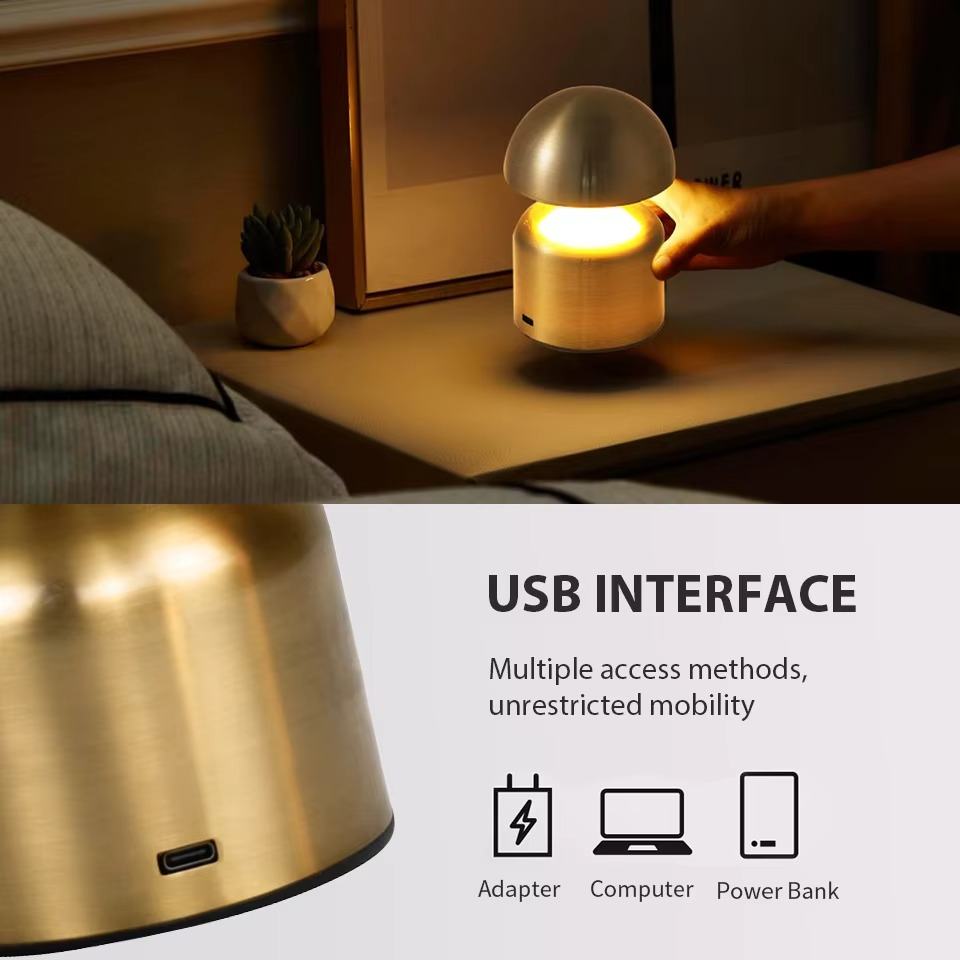 Versatile LED Touch Bedside Lamp - 3-colour Dimmable Night Light