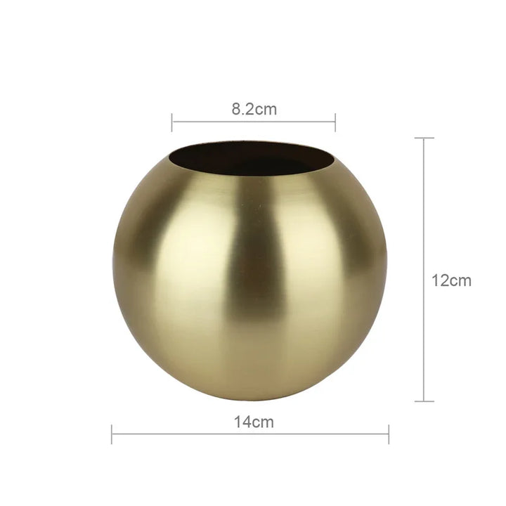 BowLift | Stainless Steel Vase in Nordic Style Desktop Flower Pot BeFlower Pots Gold Black Rose Gold Classic Home Decoration