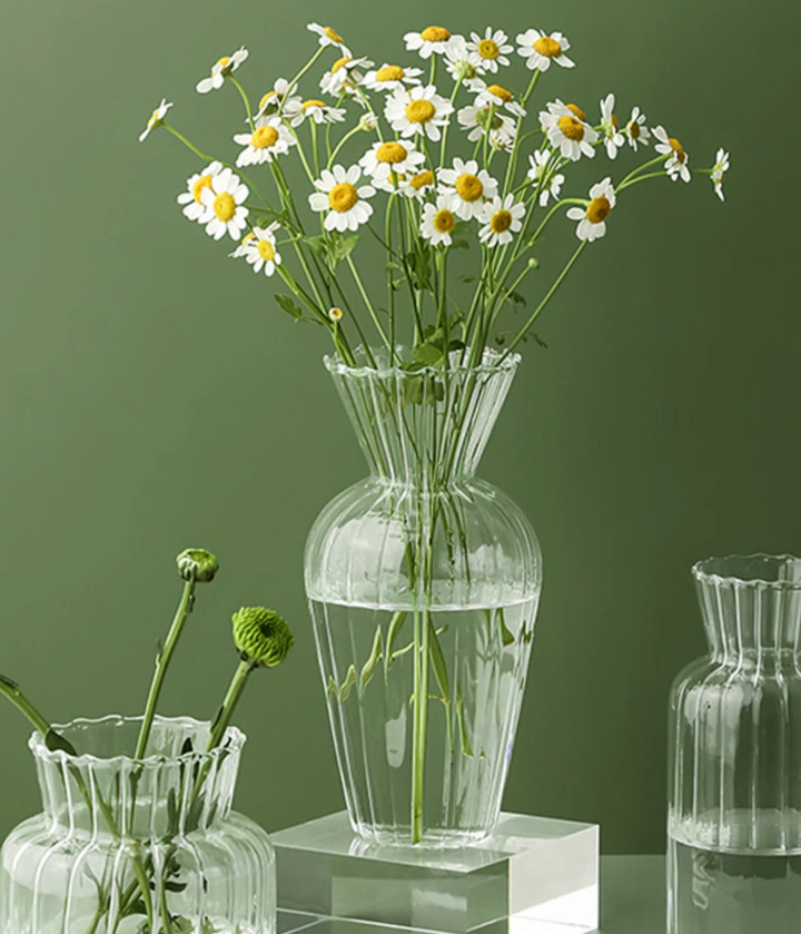 BowLift | Petal-Textured-Glass Accents &amp; Vases