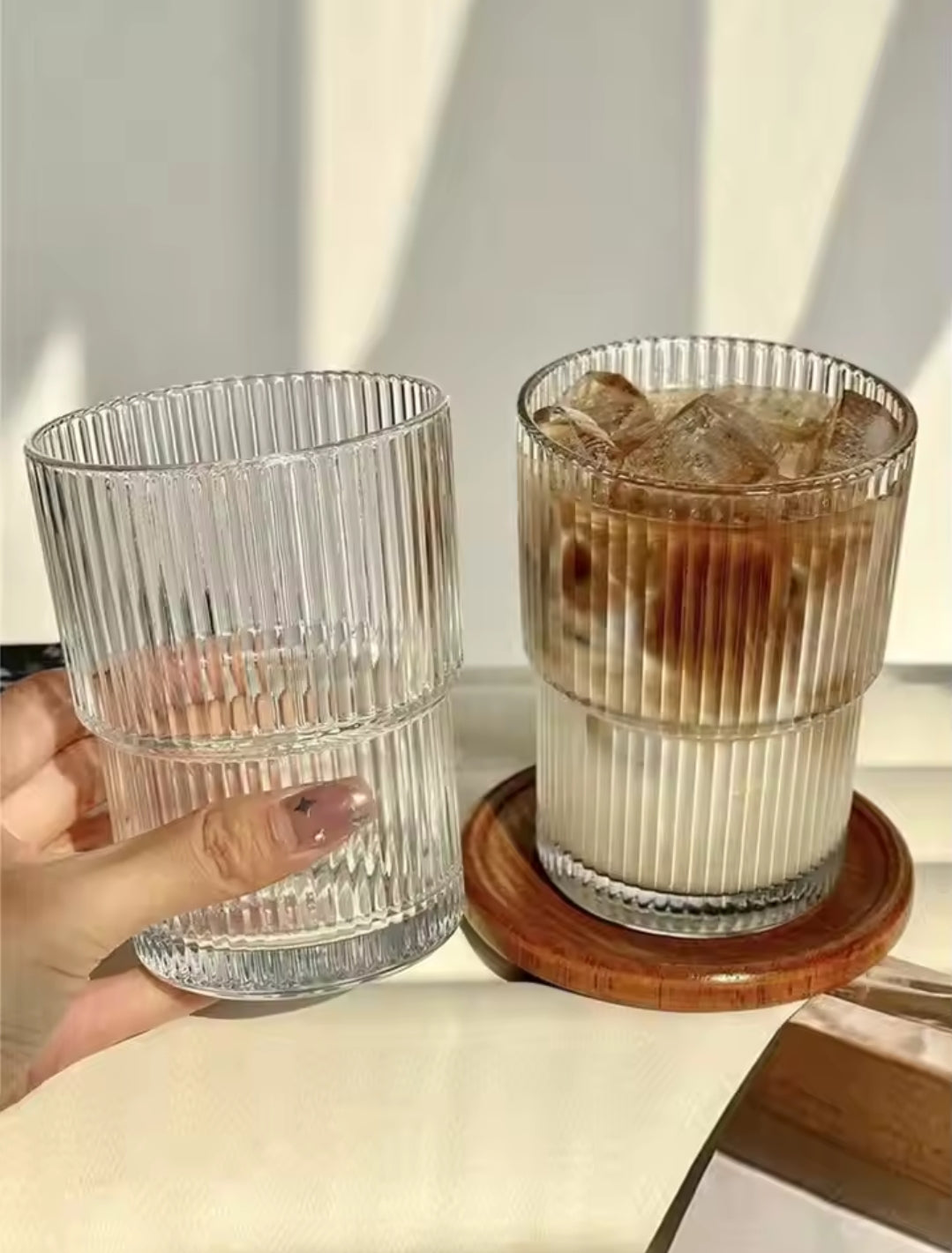 BowLift | 6Pc ribbed glasses
