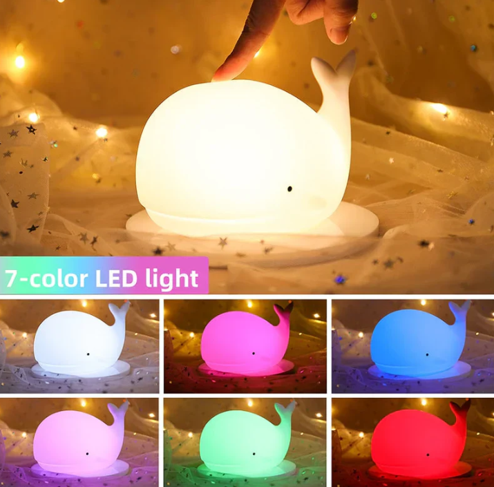 Charming colour Changing Whale Night Light