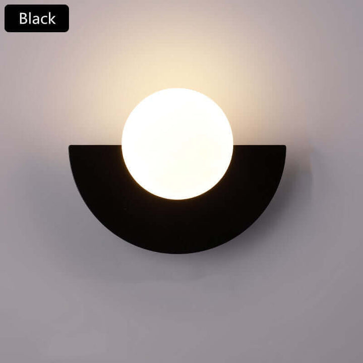 Half Moon Metal Wall Light. Available in 2 different sizes and various colours.
