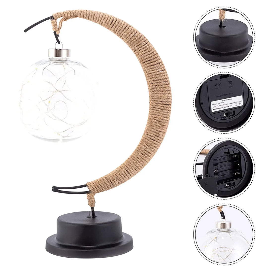 LED Lunar Lamp - Enchanted Moon Night Light for Bedroom, Nursery &amp; Home Decor