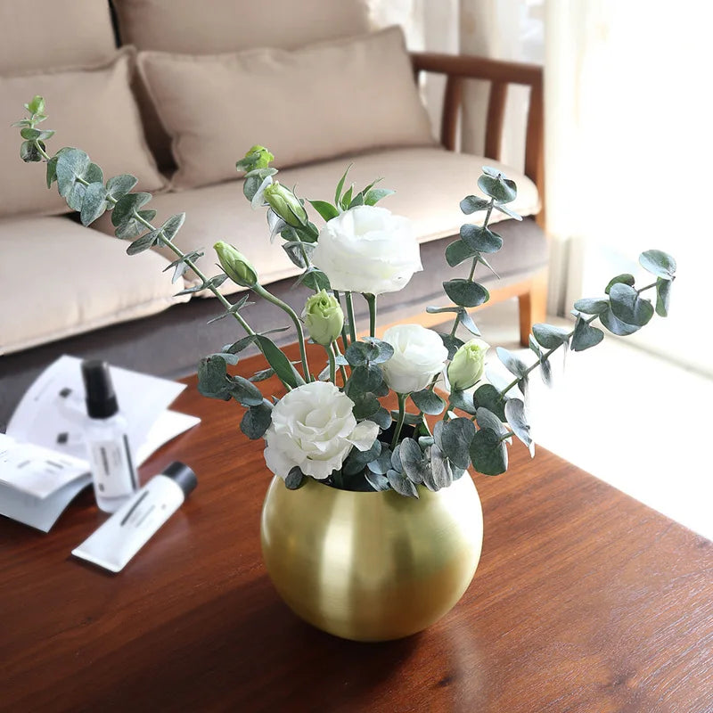 BowLift | Stainless Steel Vase in Nordic Style Desktop Flower Pot BeFlower Pots Gold Black Rose Gold Classic Home Decoration